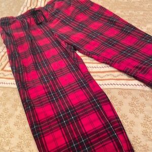 Nautica sleepwear pants, red plaid, 100% polyester, great condition, L